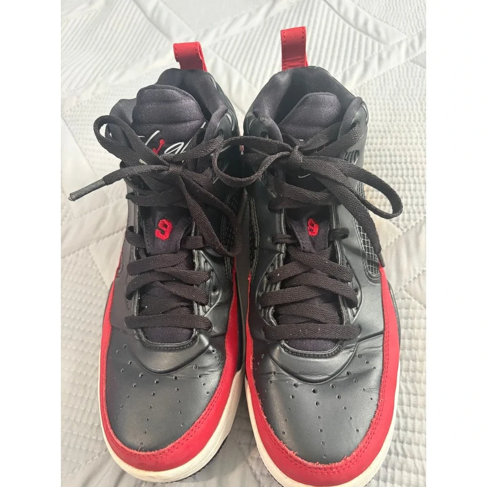 Nike Jordan Flight Remix Black Gym Red White Sneakers 654262-002 Mens Size 9